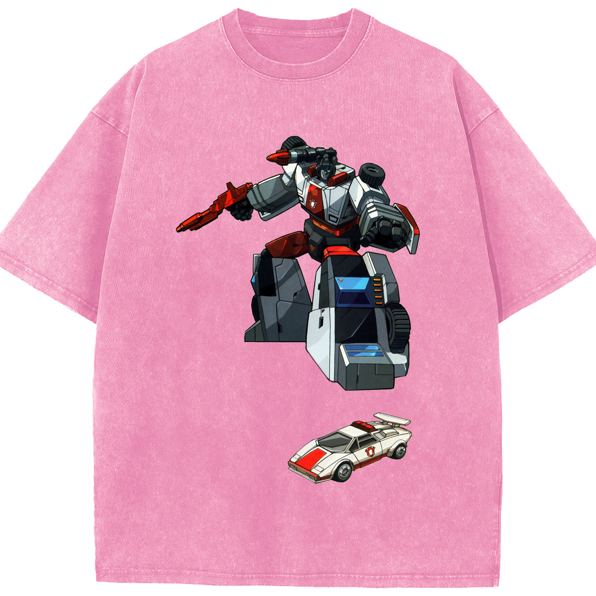 （画像用）  綿100% ヴィンテージ風 半袖Tシャツ（フロントプリント）